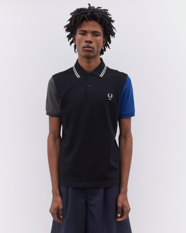CDG Shirt - Men’s Fred Perry Short Sleeve Polo Shirt - (Black)