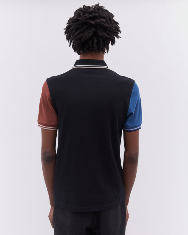 CDG Shirt - Men’s Fred Perry Short Sleeve Polo Shirt - (Black/Green/Brown)