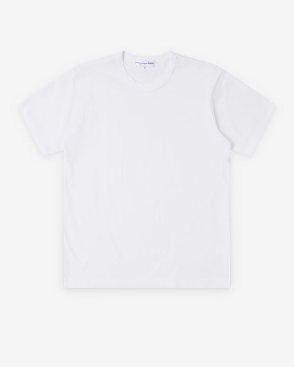 CDG Shirt - Men's Neck Logo T-Shirt - (White)
