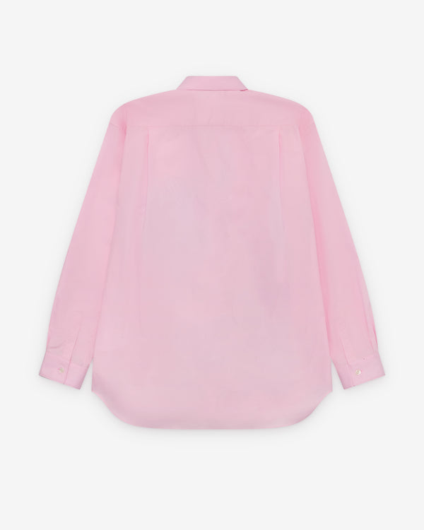 CDG Shirt - Men's Geometric Panelled Shirt - (Pink)