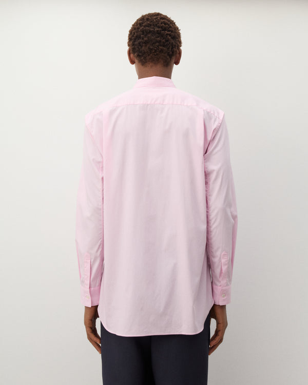CDG Shirt - Men's Geometric Panelled Shirt - (Pink)
