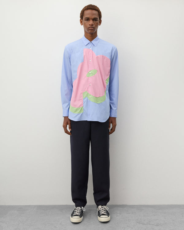 CDG Shirt - Men's Tapered Fit Trousers - (Navy)