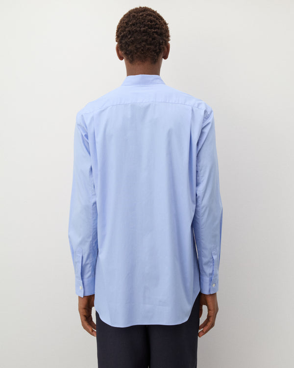 CDG Shirt - Men's Graphic Poplin Shirt - (Blue)