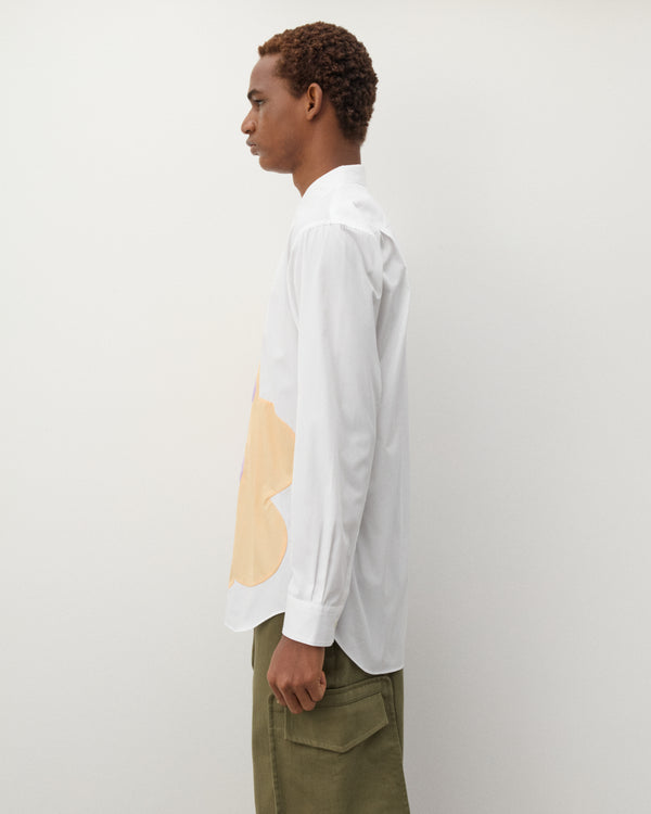 CDG Shirt - Men's Geometric Pattern Shirt - (White)