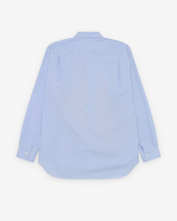 CDG Shirt - Men's Flower Pattern Shirt - (Blue)