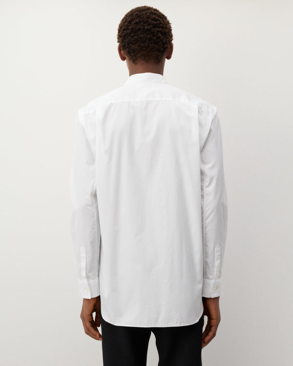 CDG Shirt - Men's Geometric Check Pattern Shirt - (White)