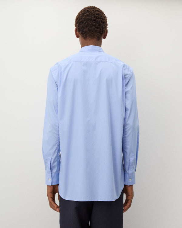 CDG Shirt - Men's Striped Pattern Shirt - (Blue)
