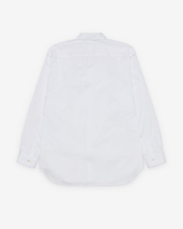 CDG Shirt - Men's Geometric Cut-out Shirt - (White)