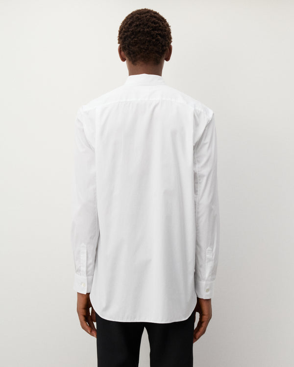 CDG Shirt - Men's Geometric Cut-out Shirt - (White)