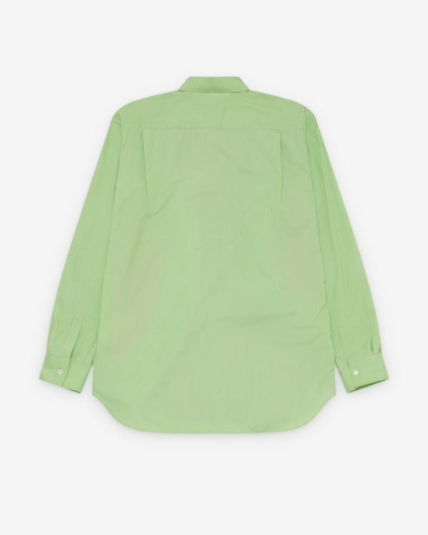 CDG Shirt - Men's Zip Panelled Shirt - (Green/Purple/Pink)
