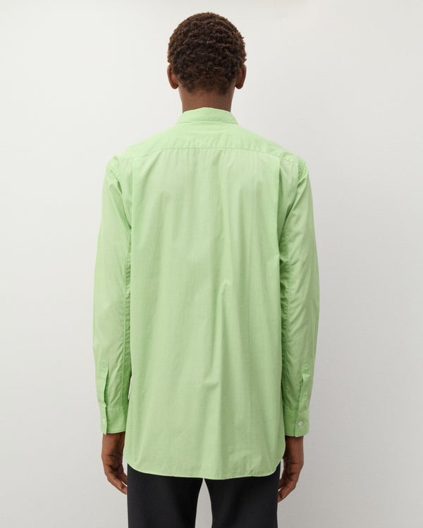 CDG Shirt - Men's Zip Panelled Shirt - (Green/Purple/Pink)