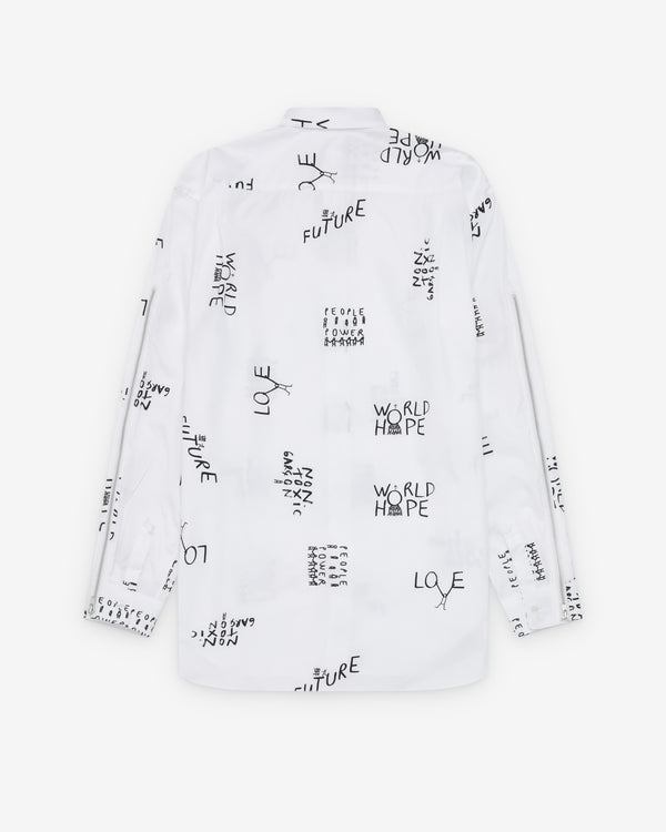 CDG Shirt - Men's Slogan Shirt - (White)