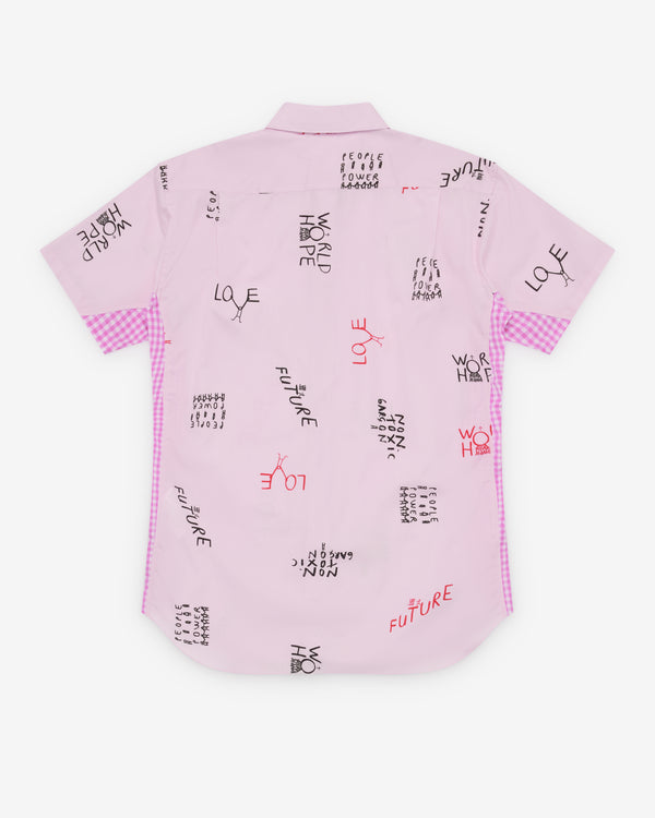 CDG Shirt - Men's Short Sleeved Shirt - (Pink)