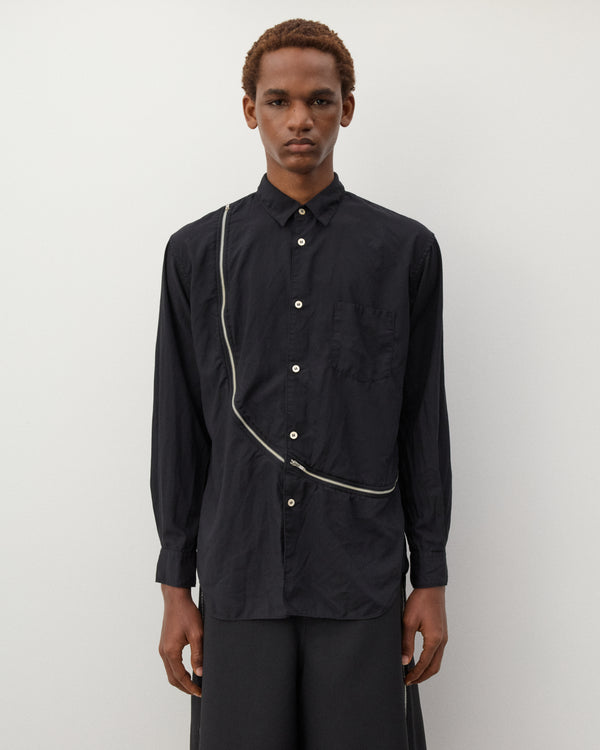 CDG Shirt - Men's Zip Shirt - (Black)