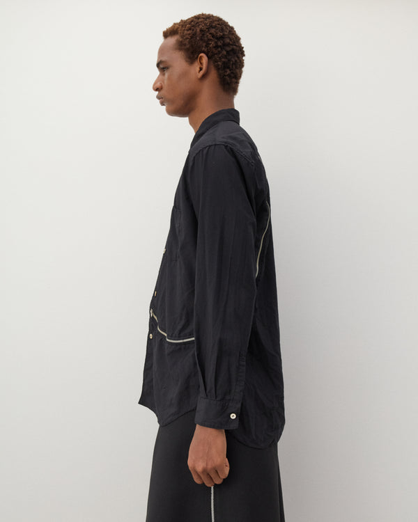 CDG Shirt - Men's Zip Shirt - (Black)