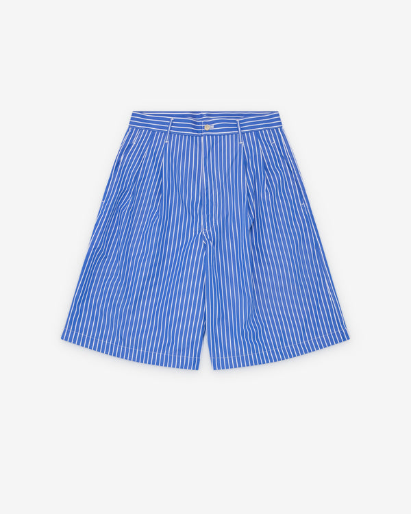 CDG Shirt - Men's Striped Shorts - (Blue/White)