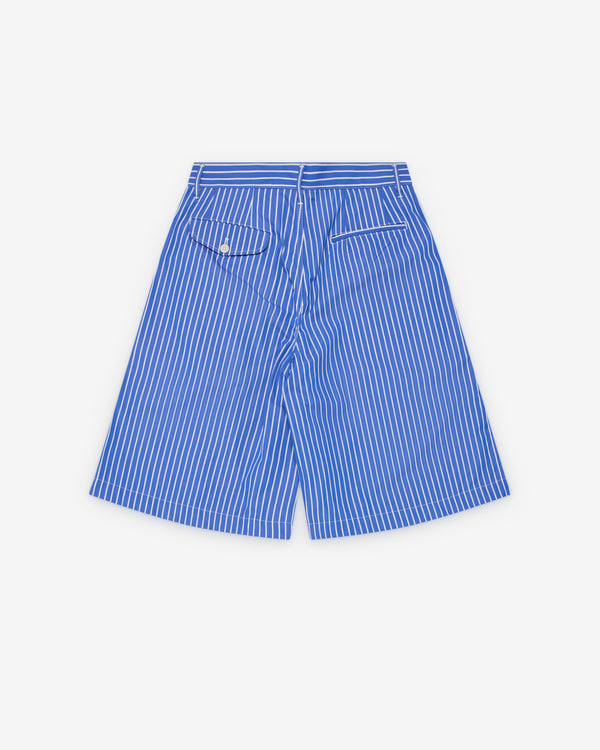 CDG Shirt - Men's Striped Shorts - (Blue/White)