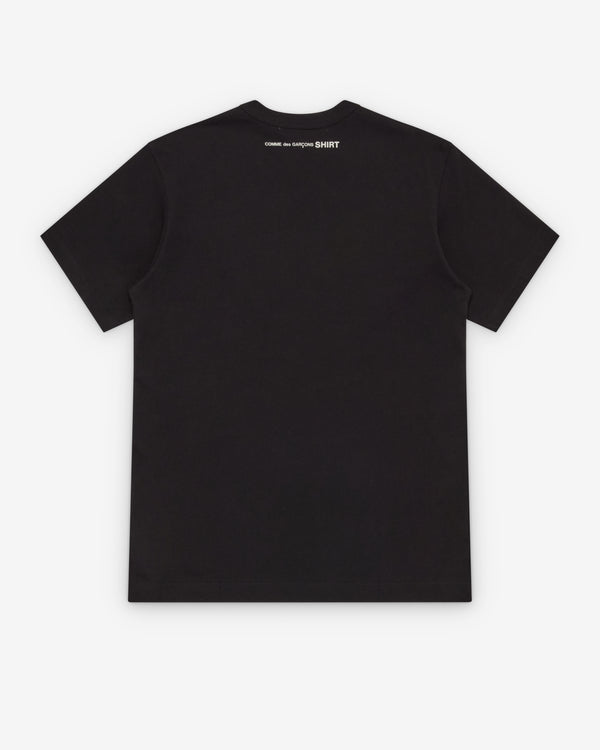 CDG Shirt - Men's Neck Logo T-Shirt - (Black)