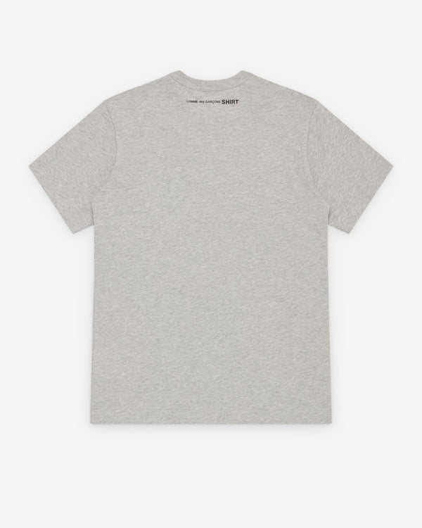 CDG Shirt - Men's Neck Logo T-Shirt - (Grey)
