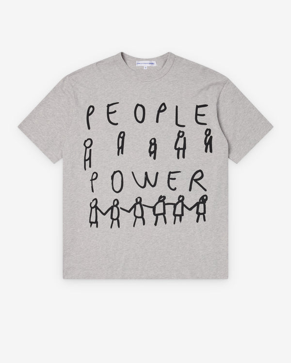 CDG Shirt - Men's People Power T-Shirt - (Grey)