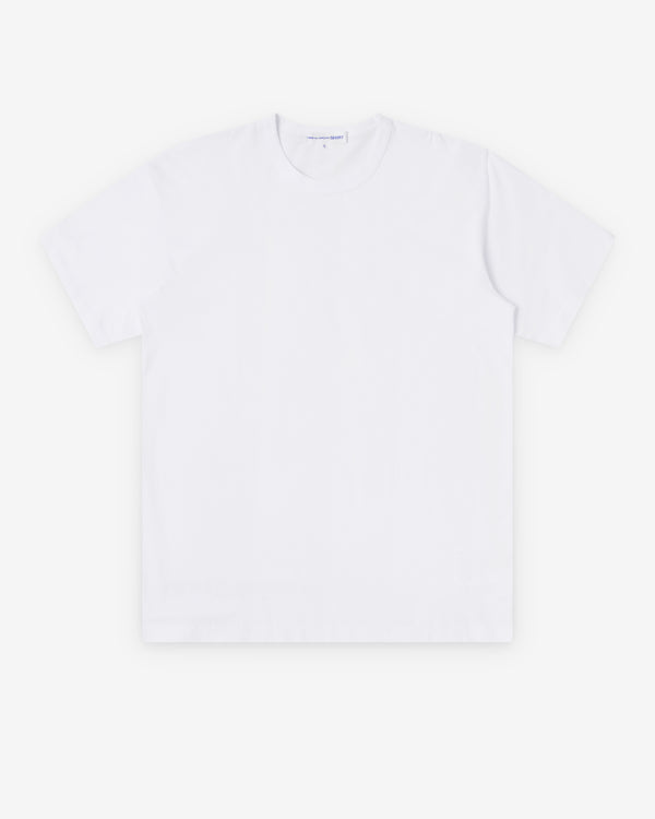 CDG Shirt - Men's Back Logo T-Shirt Knit - (White)