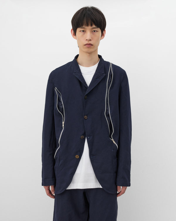 CDG Shirt - Men's Dual Zip Blazer - (Navy)