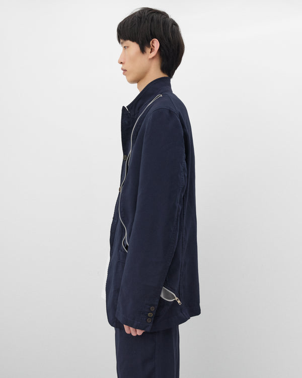CDG Shirt - Men's Dual Zip Blazer - (Navy)