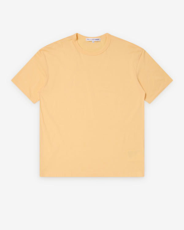 CDG Shirt - Men's Back Logo T-Shirt - (Yellow)