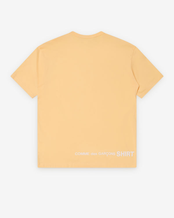 CDG Shirt - Men's Back Logo T-Shirt - (Yellow)