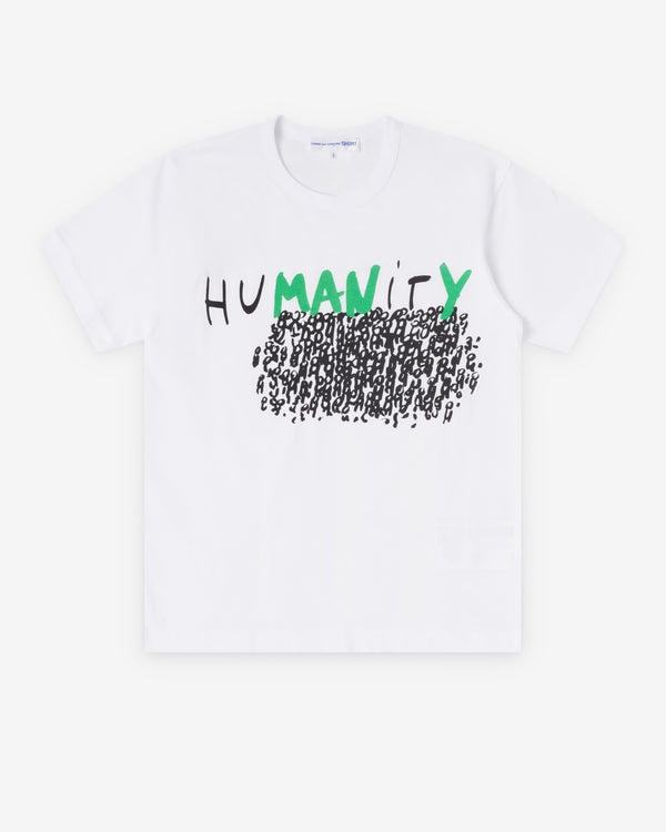 CDG Shirt - Men's Humanity T-Shirt - (White)