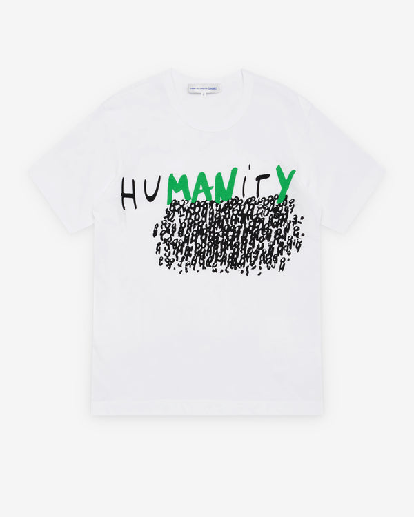 CDG Shirt - Men's Humanity T-Shirt - (White)