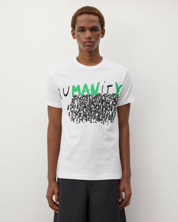 CDG Shirt - Men's Humanity T-Shirt - (White)
