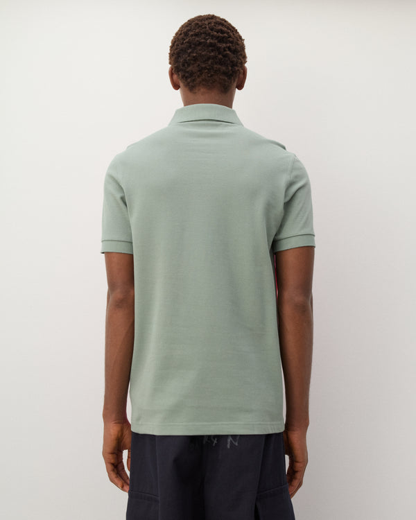 CDG Shirt - Men's Fred Perry Short Sleeve Polo - (Green/Pink/Red)