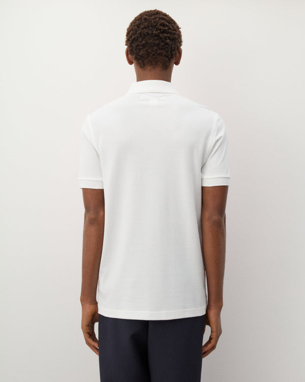 CDG Shirt - Men's Fred Perry Short Sleeve Polo - (White/Pink/Red)