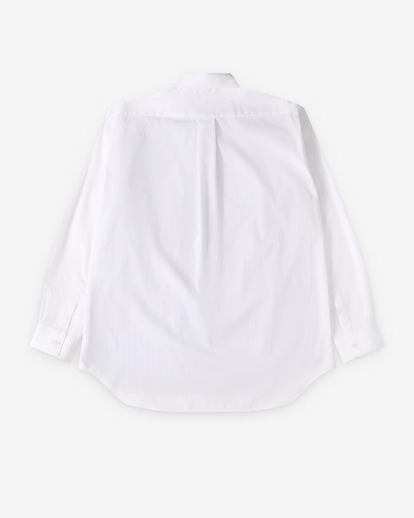 CDG Shirt Forever - Wide Fit Stripe & Poplin Shirt - (Stripe 1)