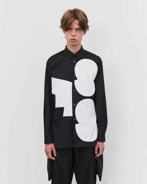 CDG Shirt - Men's Graphic Patch Shirt - (Black)