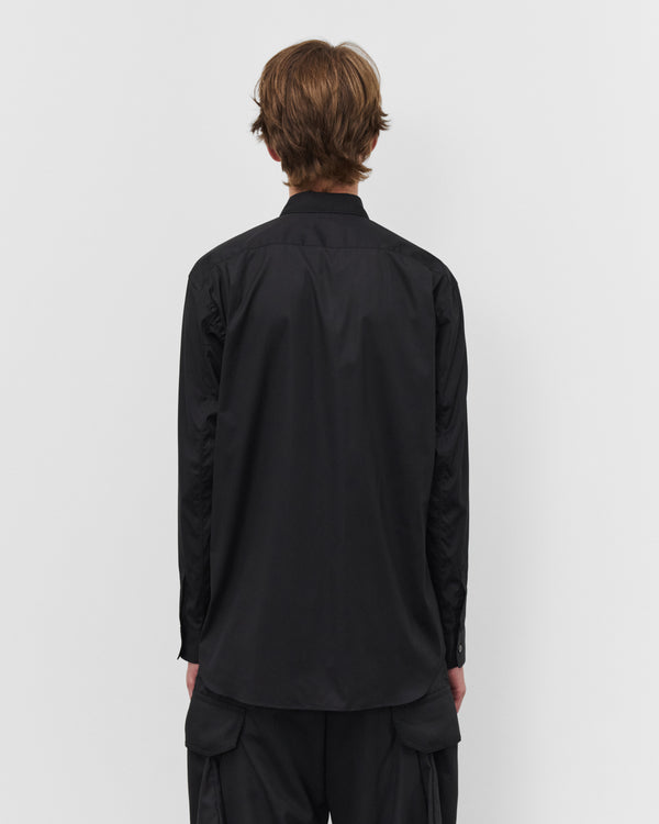 CDG Shirt - Men's Stripe Graphic Shirt - (Black/Blue Stripe)