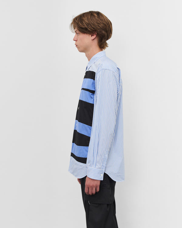 CDG Shirt - Men's Graphic Striped Shirt - (Blue Stripe)