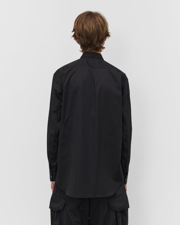 CDG Shirt - Men's Poplin Print Shirt - (Black)