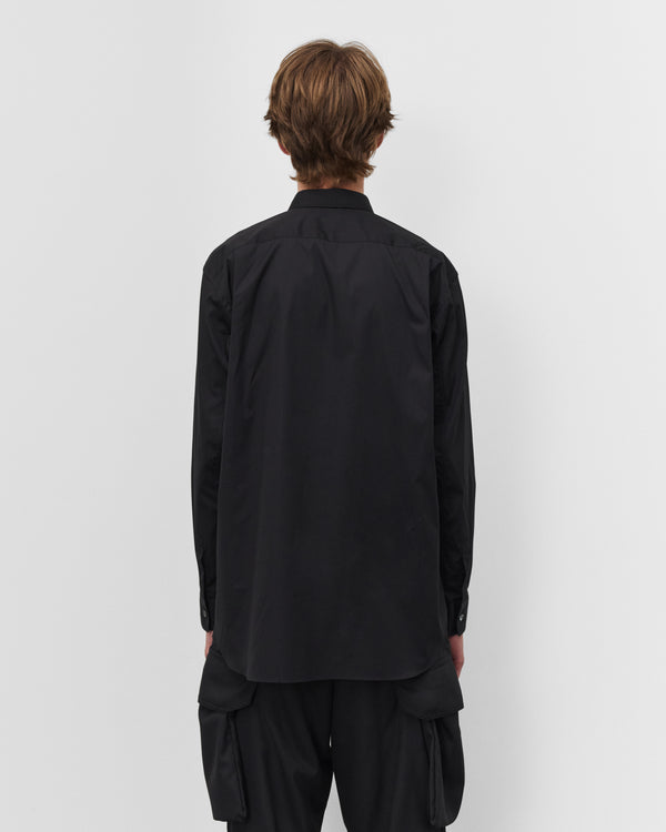 CDG Shirt - Men's Poplin Print Shirt - (Black)