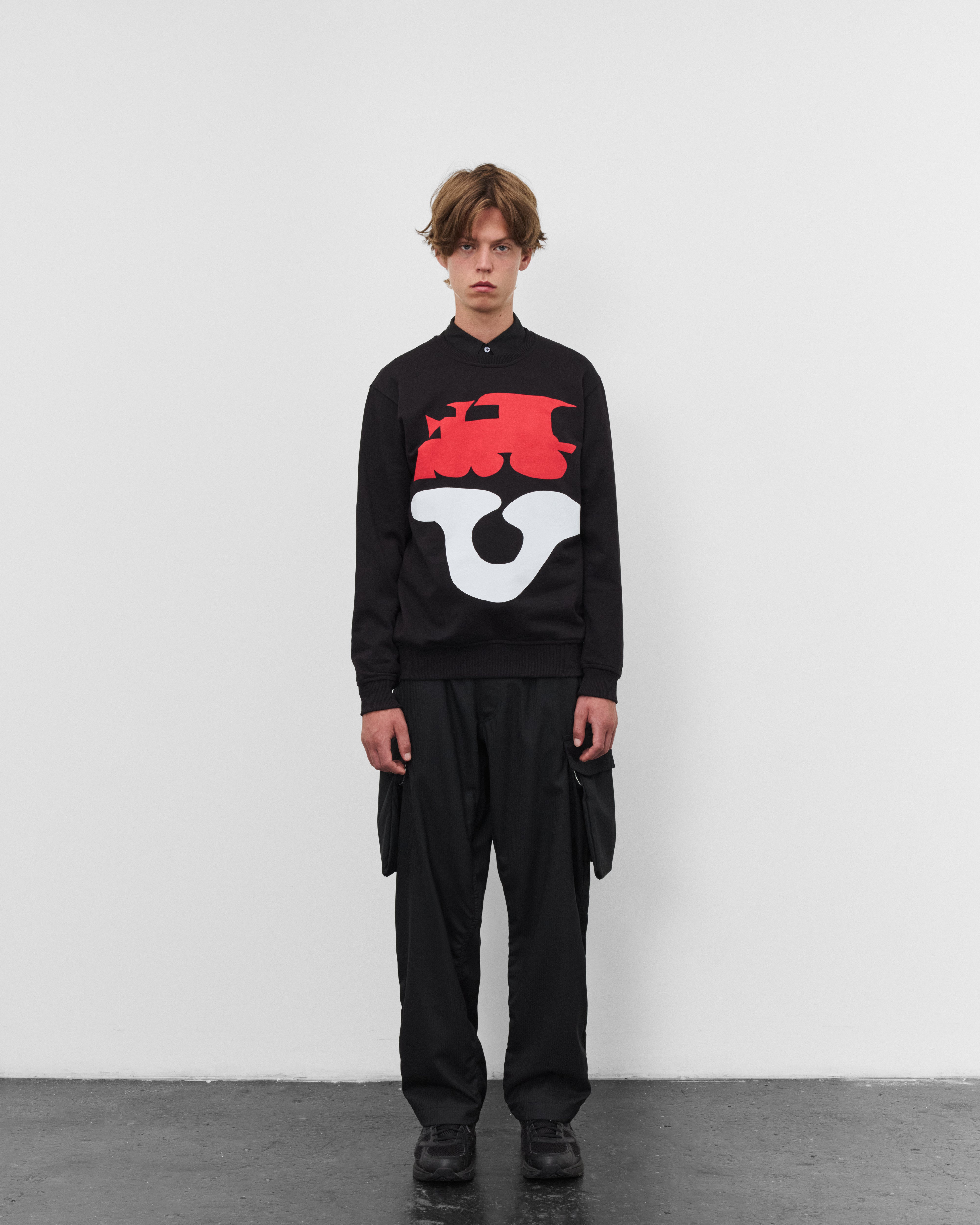 CDG Shirt: Men's Graphic Sweatshirt (Black) | Dover Street Market