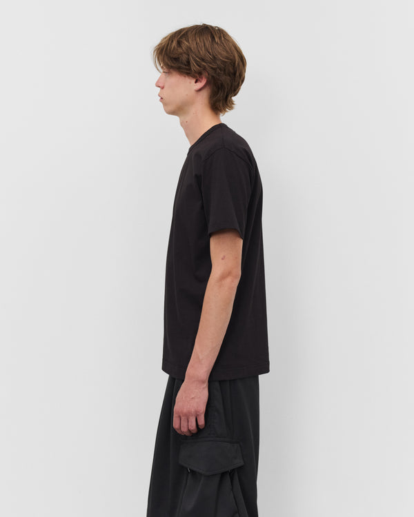 CDG Shirt - Men's Back Neck Logo T-Shirt - (Black/Blue)