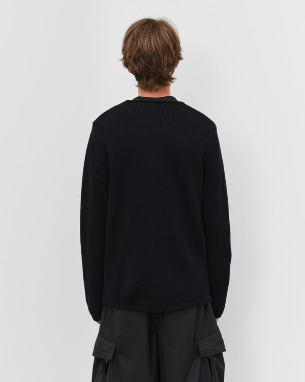CDG Shirt - Men's Patchwork Sweater - (Black)