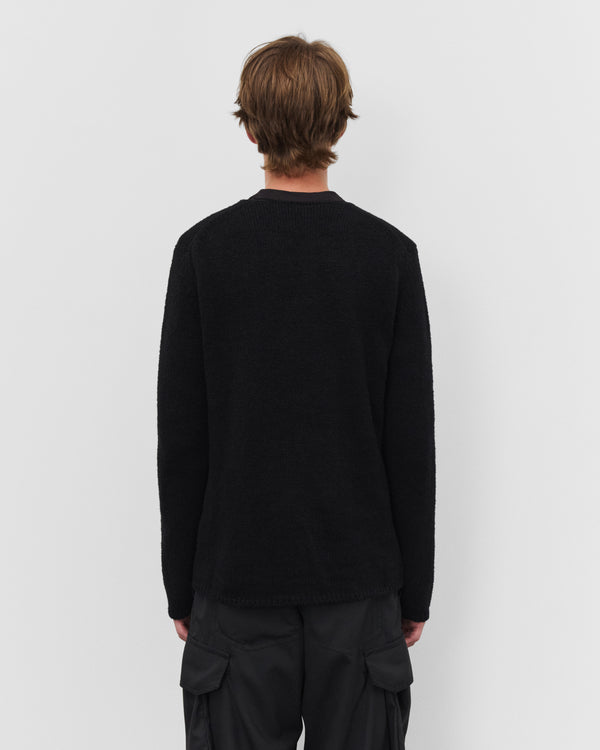 CDG Shirt - Men's Pattern Knit Sweater - (Black)