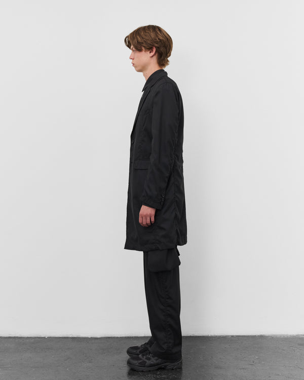 CDG Shirt - Men's Single Breasted Herringbone Jacket - (Black/Navy)