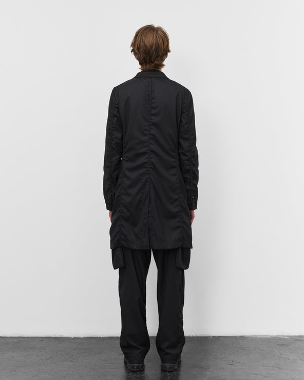 CDG Shirt - Men's Single Breasted Herringbone Jacket - (Black/Navy)