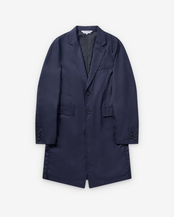 CDG Shirt - Men's Single Breasted Herringbone Jacket - (Navy/Black)