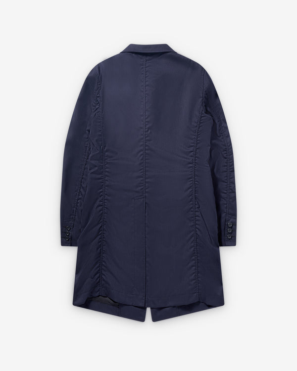 CDG Shirt - Men's Single Breasted Herringbone Jacket - (Navy/Black)