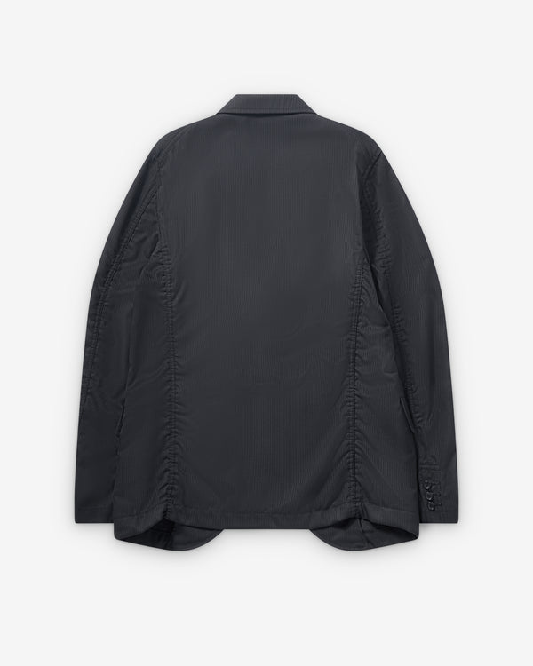 CDG Shirt - Men's Single Breasted Herringbone Blazer - (Black/Navy)