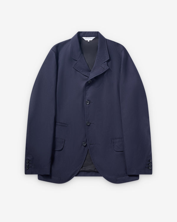 CDG Shirt - Men's Single Breasted Herringbone Blazer - (Navy/Black)